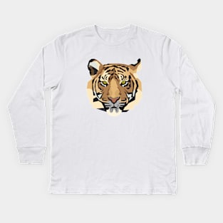 Polygon Tiger Kids Long Sleeve T-Shirt